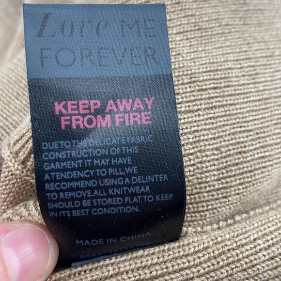 Mint velvet tan wool cowl neck oversized sweater - Picture 7 of 7